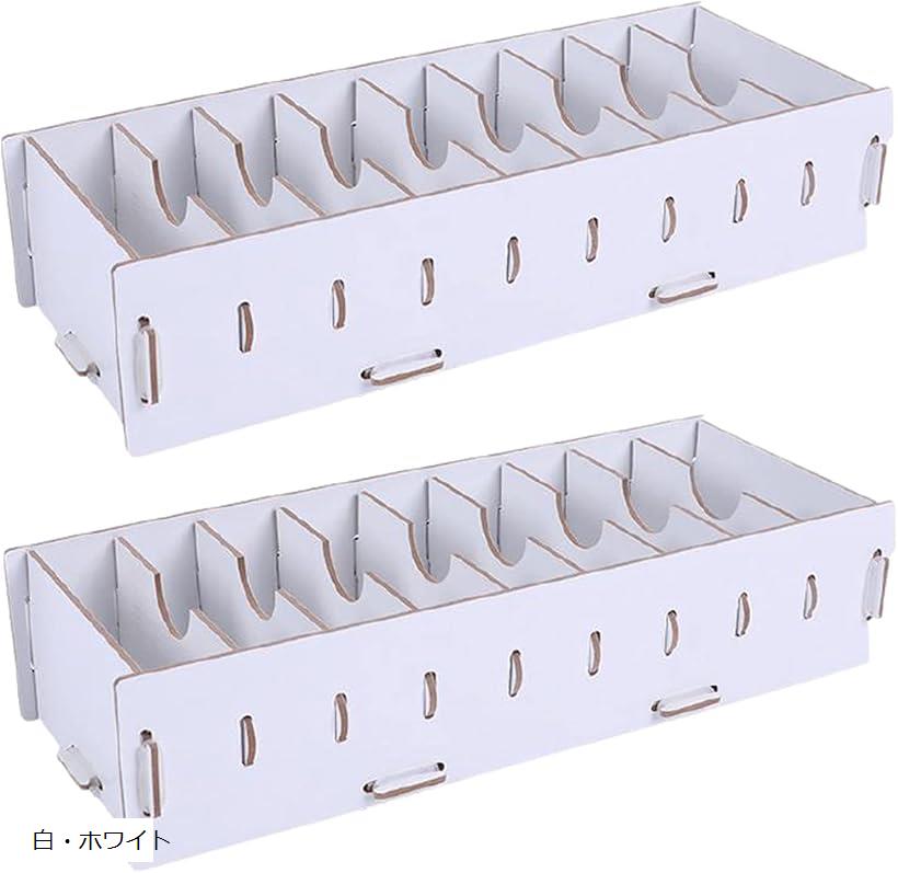 カード収納 カード立て 小物入れ 名刺 整理箱トレーディングカード 木製 大容量 2点セット 白・ホワイト