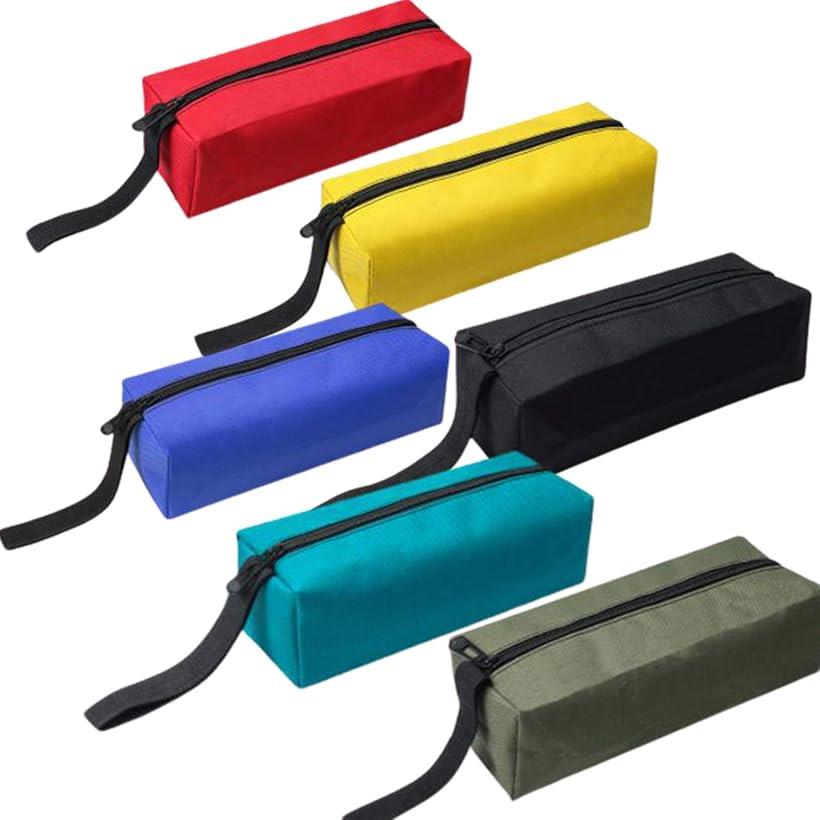 ツールバッグ 道具入れ 工具バッグ 工具袋 ペンケース 小物入れ オックスフォード地 25x8.5x7cm 6色 25..