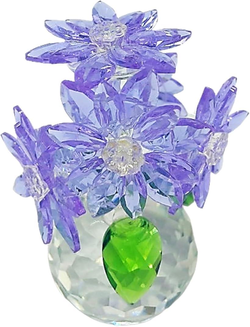 CRYSTALTEMPTATIONS クリスタルフラワー　置物 Swarovski クリスタル ハチと花の置物 CRYSTALTEMPTATIONS クリスタル