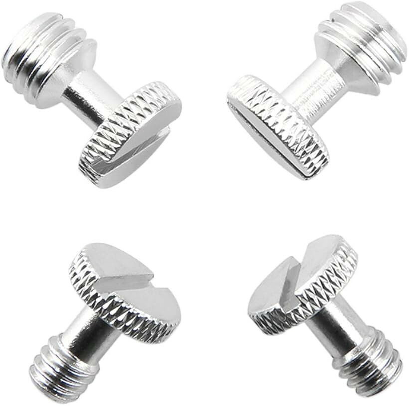 Rakuten - カメラネジ 1/4 3/8 スクリュー DSLR デジタルカメラ リグ 三脚 一脚 ボールヘッド ケージ固定 ネジコネクター (ネジ―133, 4個入り)