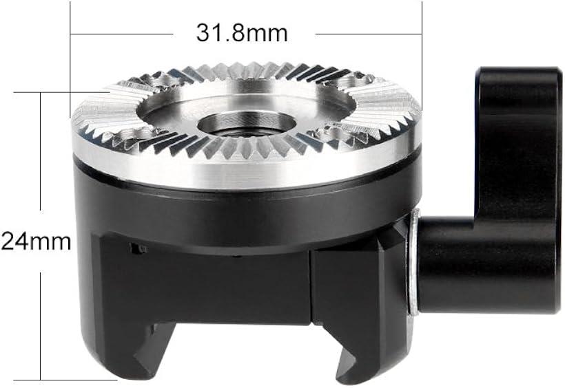 互換品ARRI標準ロゼットアダプター 木製のハンドルに適用 M6スレッド 直径31.8mm ...