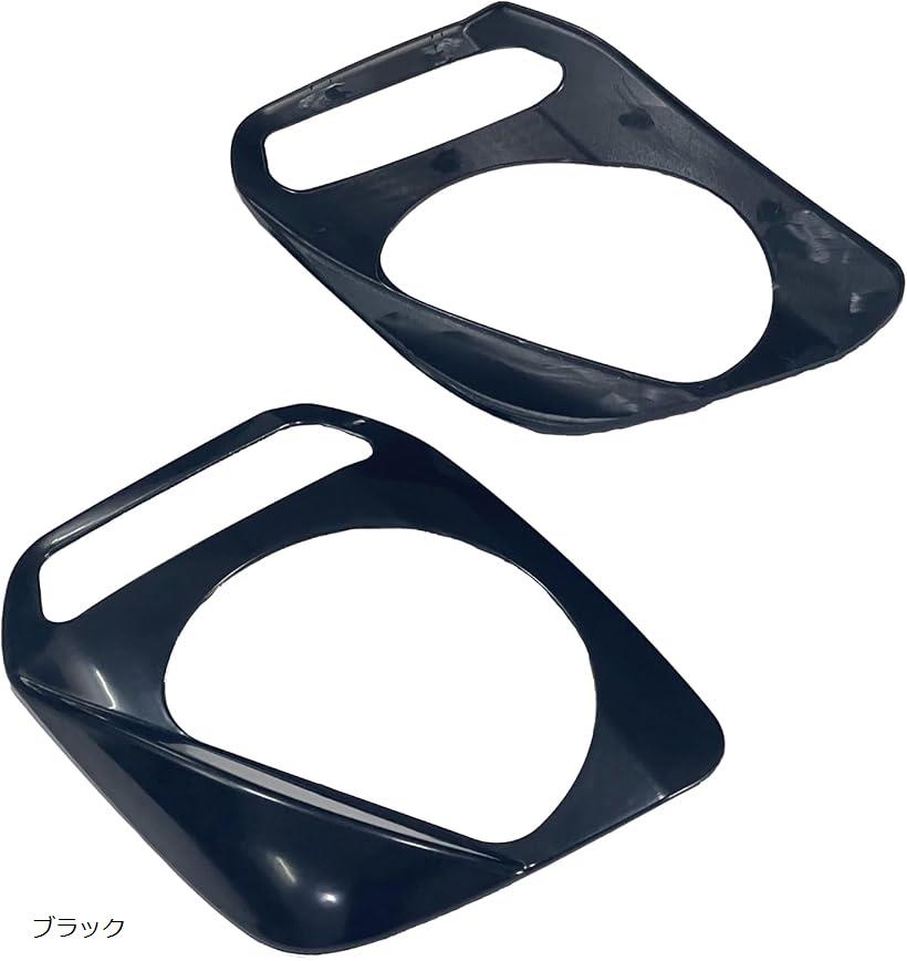 互換品 社外品 スズキ ジムニー JB23/JB33/JB43 対応 ヘッドライトカバー ガーニッシュ 左右セット ブラック