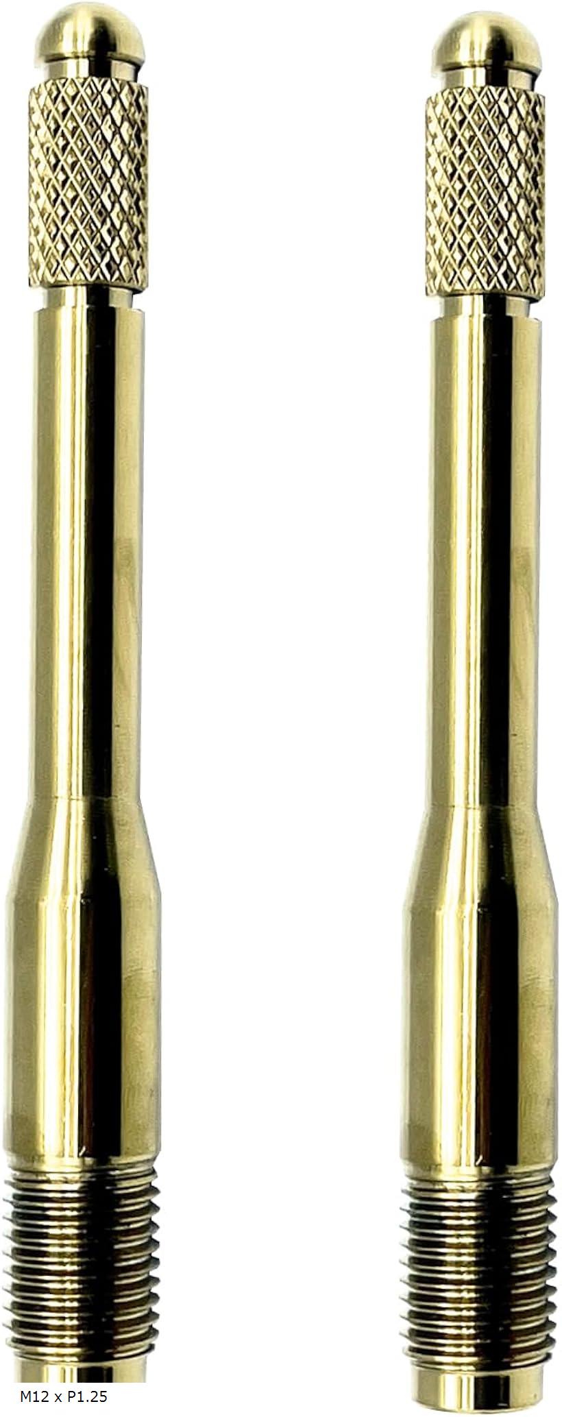 互換品 汎用 ホイール セッティング ボルト 取り付け 落下防止 タイヤ交換 補助 ステンレス 工具 2本 M12xP1.25 ゴールド 金 M14 x P1.25 M12 M12 x P1.25