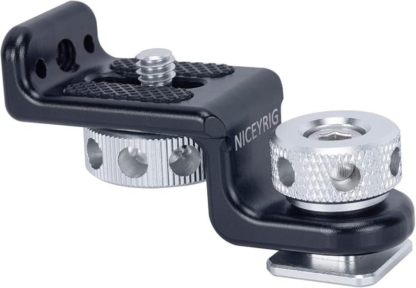 モニターマウント モニター用 コールドシューブラケット付き コールドシューアダプター - 1/4-20 スクリュー モニター/トランスミッションマウントブラケット 対応重量：3kg-531