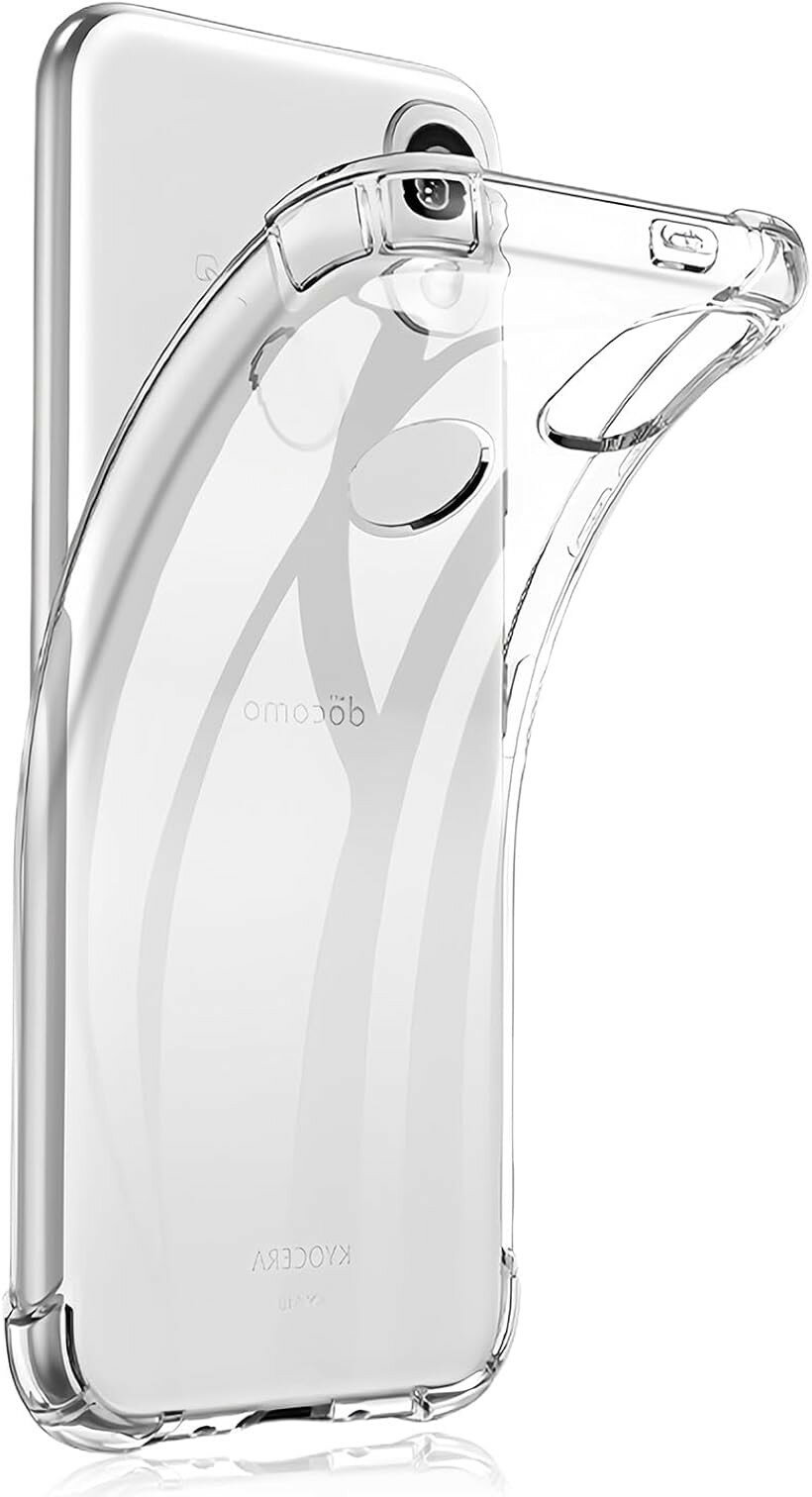 Rakuten - 対応 京セラ あんしんスマホ KY-51B ケース 四隅強化保護 カメラ保護 衝撃吸収 指紋防止 軽量型 おしゃれ 高い透明度KY-51B docomoスマホケース (VN-AVE-0427, TPU-A039)