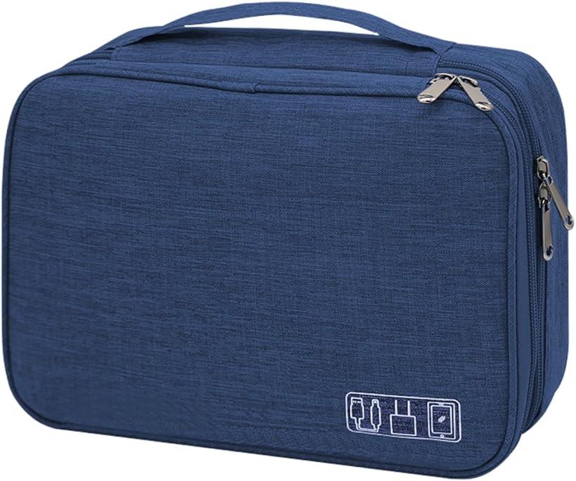 ガジェットポーチ 小型 小物入れ トラベル 収納 ケース 旅行 出張 PC ケーブル スマホ タブレット 便利グッズ