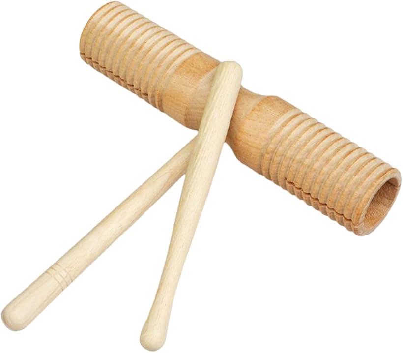 AllBright ウッドブロック ギロ ウッドギロ 楽器 パーカッション 打楽器 音楽 演奏 子供 幼児 知育