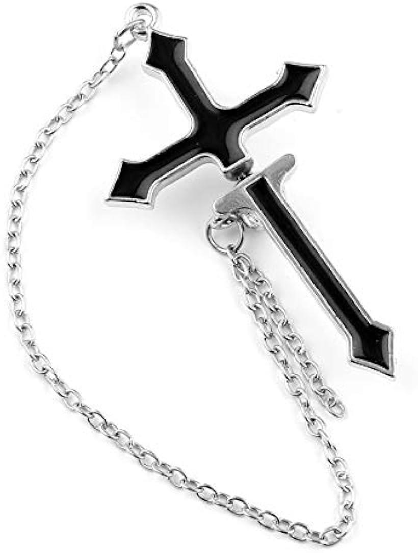 十字架ピアス お洒落デザイン クロス チェーン 片耳 ゴスロリ ロリータ K-POP 韓流 メンズ ディース 韓国ファッション 可愛い アクセサリー