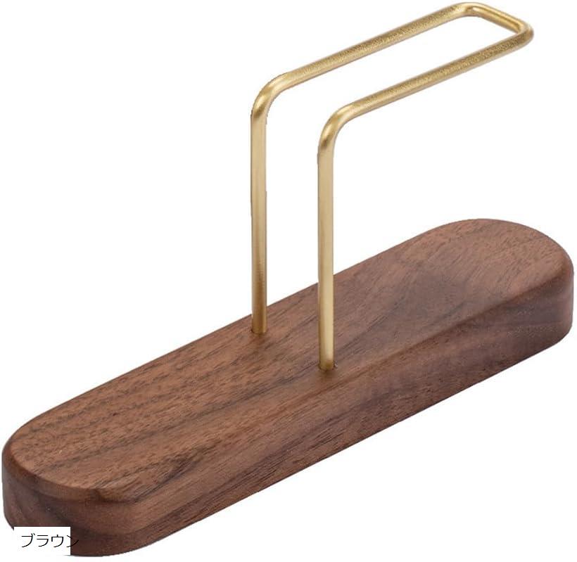 コーヒーフィルターケース スタンド コーヒーペーパースタンド 木製 ライト ブラウン