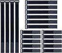 20個入り 208mm 309mm 456mm 再利用可能なシンチストラップ 25mm幅 ナイロン結束ケーブルタイ 調節可能なシンチストラップ ケーブル管理 ホーム オフ ィス RC ボート 車用