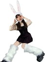 うさぎ コスプレ 被り物 ハロウィン 仮装 うさ耳 かぶりもの レッグウォーマー ファー セット