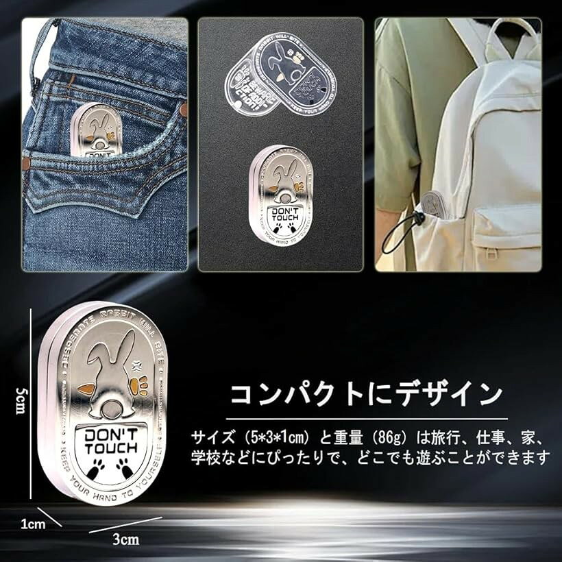 シルバーラビット フィジェットトイ 兎 フィジェットキューブ フィジェットスライダー EDC ガジェット 暇つぶし 手遊び おもちゃ ストレス発散グッズ 気分転換 男性 大人 クリスマス 新年 お誕生日 贈り物 プレゼント ギフト mlinestore-10074330 エムラインストア サンプル画像2