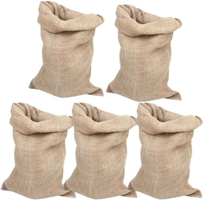 麻袋 ドンゴロス 南京袋 厚手 土のう袋 運搬用 園芸 ガーデニング 鉢 大きいサイズ 5枚セット 39cmx55cm