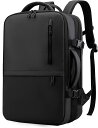 リュック メンズ ビジネスリュック リュックサック バックパック 3WAY マチ拡張 ビジネスバッグ 17インチ 35L USB充電ポート付