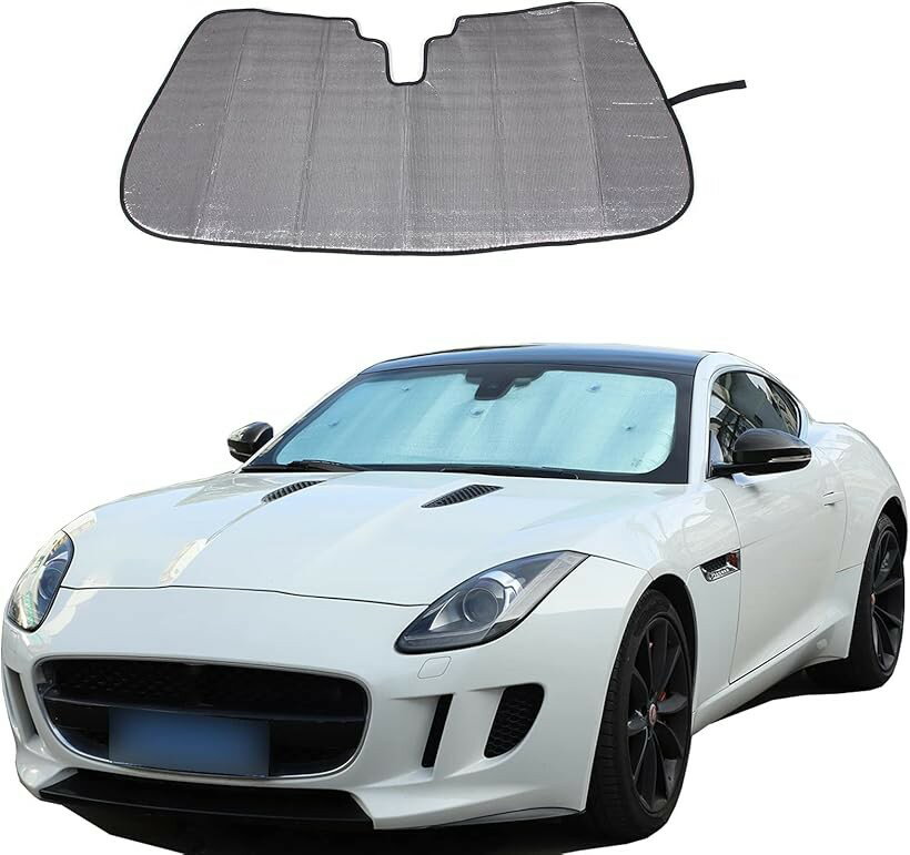 互換品ジャガー F-TYPE 2013-2022に対応 サンシェード フロントガラス用 車用サンシェード 日焼け対策 紫外線カット カー用品