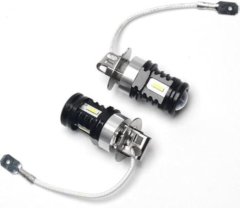 H3 LEDバルブ トラック フォグランプ 車検対応 無極性 ライト 6000K 高輝度 80W 12V 24V ホワイト 2個セット