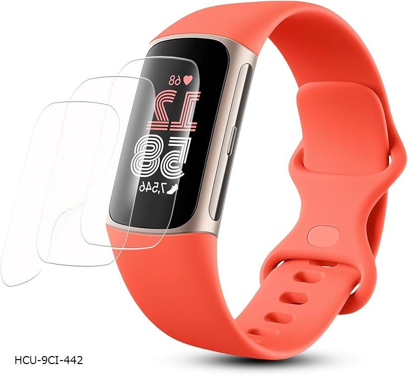 3枚セットFor Charge5 / Fitbit Charge6 用 フィルム 柔らかいTPU製 3D全面保護 薄い 気泡レス キズ修復 高透過率 スクラッチ防止 保護フィルム