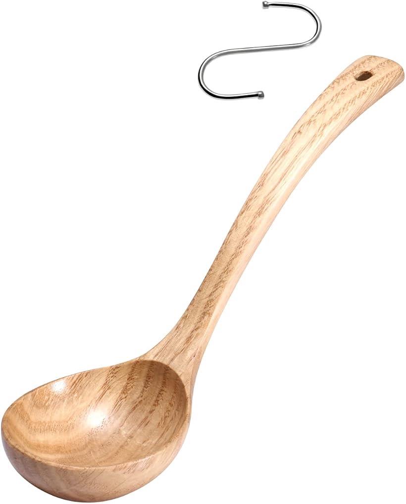 木製 お玉 レードル サイズ選択可 S字フック付き Sサイズ