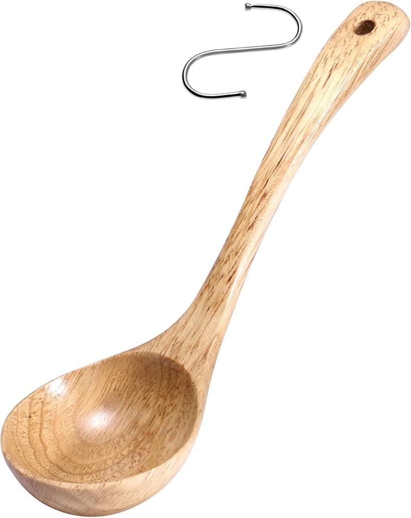 木製 お玉 レードル S字フック付き Lサイズ