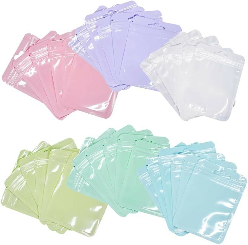 チャック付き袋 可愛い ミニ ジッパー付き袋 包装袋 ラッピング ジッパーバッグ ジュエリー