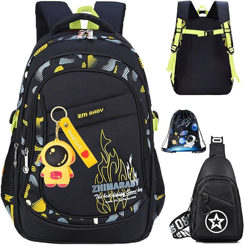 バリエーションコード : 2broxqtsqt商品コード2b2tvl4s91商品名リュック キッズ 小学生 男の子 チェストストラップ 防犯ブザー 低学年 高学年 防水 20L 35L リュックサック 通学ブランドfortuluxカラーイエロー スペシャルセットサイズ等ビッグ(L)サイズ小学生のお子様におすすめの多機能キッズリュック。通学・通塾・習い事・遠足までこれ1つで対応できます。本体にはショルダーずり落ちを防ぐチェストベルトを標準装備。「スペシャルセット内容」 ・リュック本体 ・サブバッグとして使えるチェストバッグ ・小物入れにもなる宇宙飛行士キーホルダー ・体操服も入るナップサック ・反射板2種 通学だけでなく、お出かけや習い事にも対応できる充実セットです。＊現在選択中のセット内容をご確認の上、ご購入ください。「ビッグ（L）サイズ」 高さ46x幅32x厚さ20cm（約710g） 小学高学年のお子様におすすめ 「スモール（S）サイズ」 高さ40x幅28x厚さ16cm（約650g） 小学低学年のお子様におすすめ「素材」ナイロン・ポリエステル 軽量で撥水性があり、耐久性に優れた素材を使用しています。「快適な背負い心地」 背面は通気性の良いメッシュ仕様。内部クッション入りで蒸れにくく、長時間背負っても快適です。幅広ショルダーストラップが肩への負担を軽減します。「大容量設計」 A4教科書が余裕で入るメイン収納。ダブルファスナー仕様で開閉しやすく、持ち手付き。外ポケット3か所（ファスナー付き）。両サイドにメッシュポケット。小物整理に便利な内ポケット付き。ショルダーベルトは長さ調節可能です。＊商品は折りたたんで梱包しております。＊ご覧の画面環境により色味が異なる場合がございます。＊完全防水ではありません。強い雨の際はご注意ください。＊仕様は予告なく変更となる場合がございます。※ 他ネットショップでも併売しているため、ご注文後に在庫切れとなる場合があります。予めご了承ください。※ 品薄または希少等の理由により、参考価格よりも高い価格で販売されている場合があります。ご注文の際には必ず販売価格をご確認ください。※ 沖縄県、離島または一部地域の場合、別途送料の負担をお願いする場合があります。予めご了承ください。※ お使いのモニタにより写真の色が実際の商品の色と異なる場合や、イメージに差異が生じることがあります。予めご了承ください。※ 商品の詳細（カラー・数量・サイズ 等）については、ページ内の商品説明をご確認のうえ、ご注文ください。※ モバイル版・スマホ版ページでは、お使いの端末によっては一部の情報が表示されないことがあります。すべての記載情報をご確認するには、PC版ページをご覧ください。