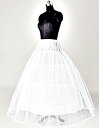パニエ ロングドレス用 ペチコート ウエディングドレス プリンセス Fサイズ COS007