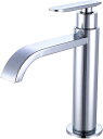 洗面用 シングルレバー 単水栓 滝水流 手洗い器 手洗い鉢 手洗いボウル用 洗面台 蛇口 円形 ST44