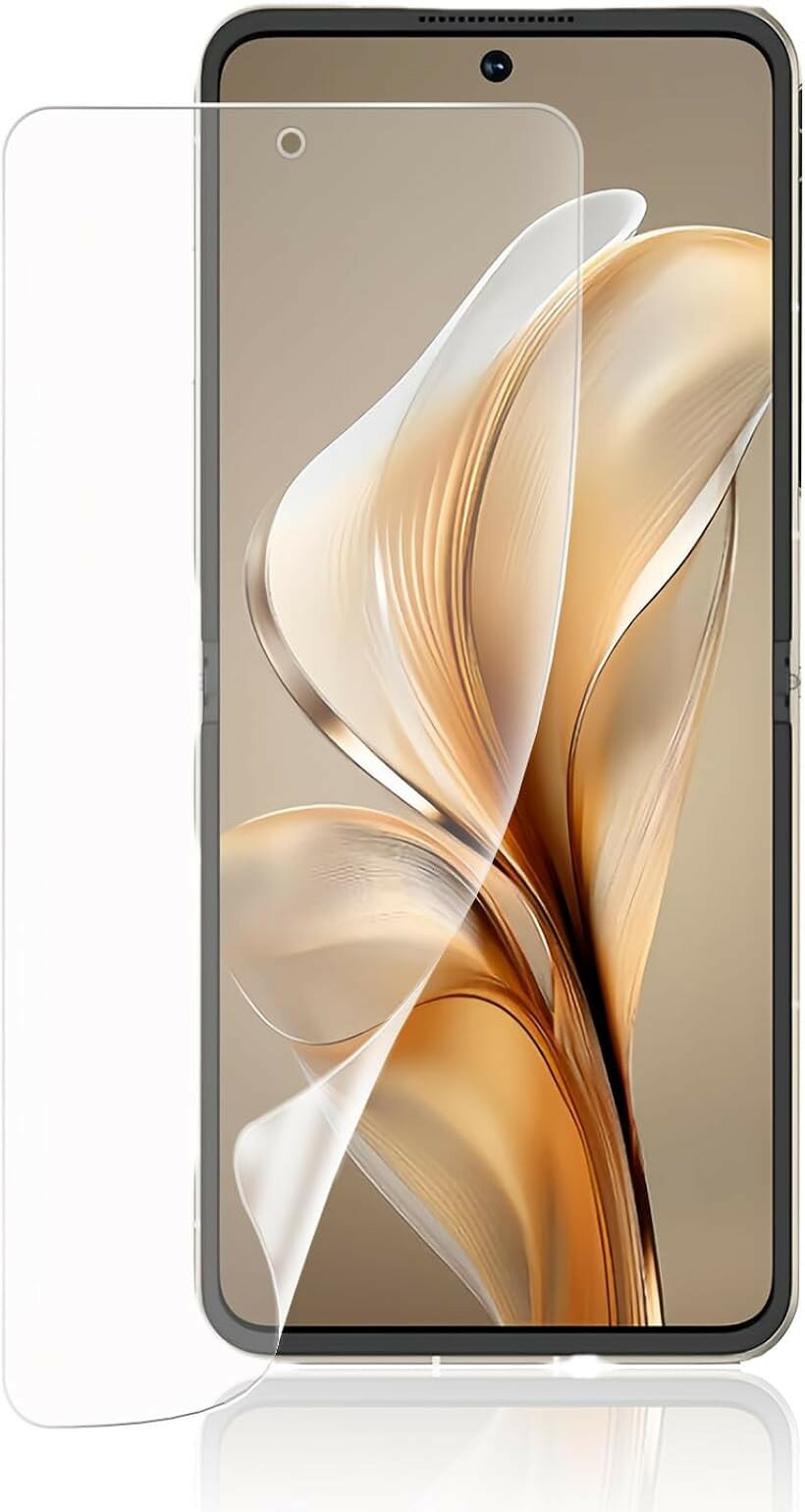 Rakuten - 1枚 アンチグレア＆指紋認証対応Libero Flip/nubia 5G フィルム ZTE 保護フィルム TPU素材 3D設計 サラサラ タッチ感 反射防止 浮き防止 気泡レス 滑り心地 キズ修復 指紋防止 全面保護 TPUフィルム