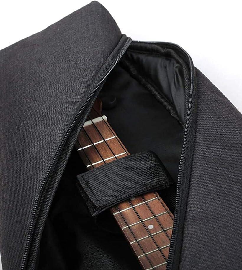 ウクレレリュック ウクレレケース 両掛け 21/23 インチ ソプラノサイズ 保護クッション装備 グレー 21/23 インチ
