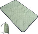 ジーメンス レジャーシート 厚手 子供用 収納袋付き 1人用 60x90cm グリーン