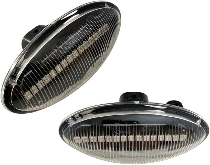 互換品LED シーケンシャル サイドマーカー 流れるウインカー ハイフラ防止抵抗内蔵 クリア