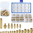 インサートナット セット 307個セット M2 M2.5 M3 M4 M5 M6 1/4-20 埋め込みナット ねじ切りインサートアソートキット プラスチックセ...