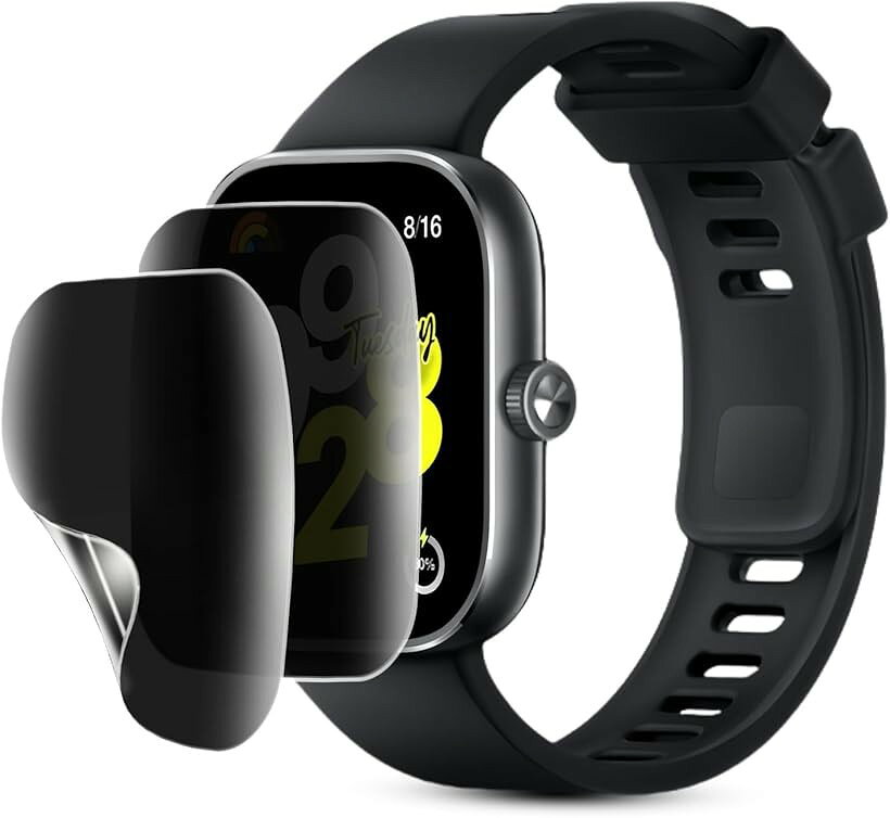 Rakuten - 2枚セットXiaomi Redmi Watch4 用 覗き見防止フィルム柔らかいTPU素材 24時間自動修復技術シャオミ スマートウォッチ 対応 保護ガラスフィルムインストールツール付き浮き防止 高透過率 (VEV-VNB-0709)