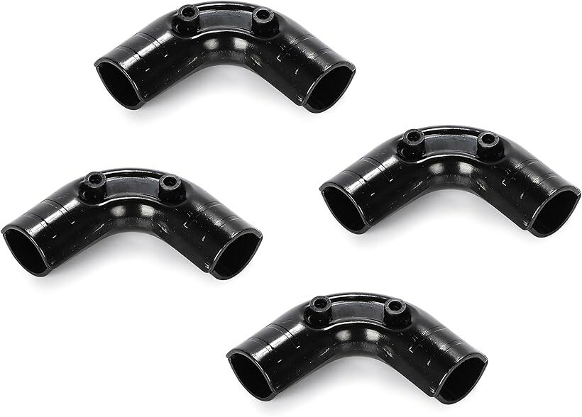 互換 gu.te-nam.net メタル ジョイント HJ -16 28 mm パイプ 用 90度 4個 セット ｜ イレクター 金具 ボルト 付 補修 交換/DIY ラック/作業棚用