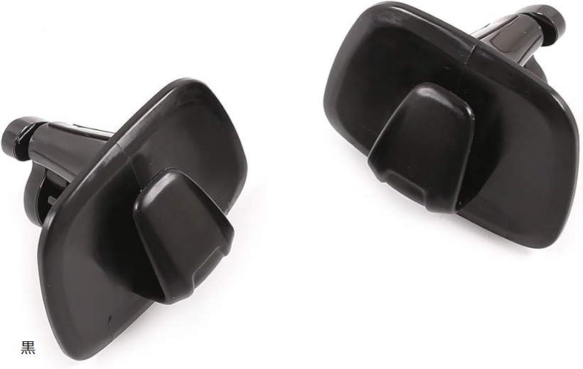 カーアクセサリー ABSプラスチック 車のインテリア ルーフフック 装飾カバー ボルボV90 S90 XC40 XC60 XC90 2015-2020 黒