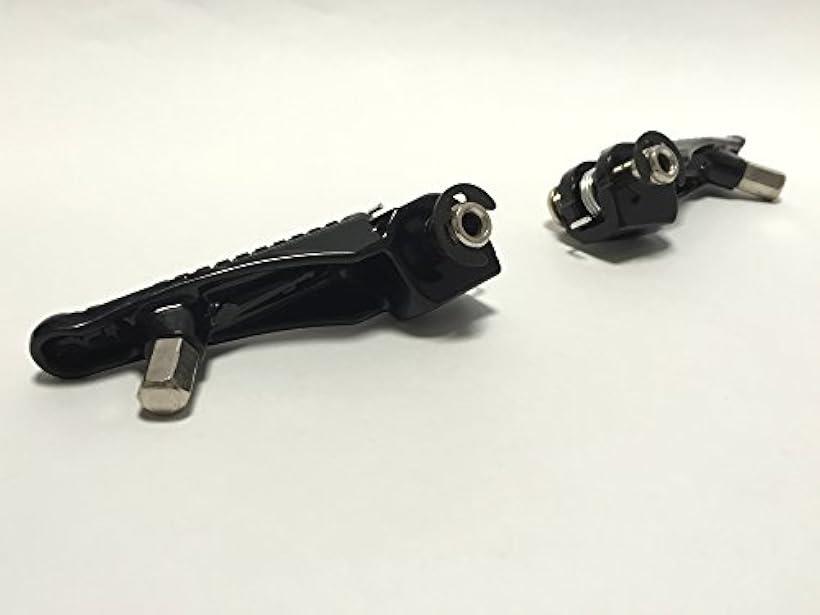 ブラック。 カワサキ ステップ ZX6R ZX6RR ZX10R ZX-10 ZX-6 ZX9R ZX7R メタル 黒 nkr218