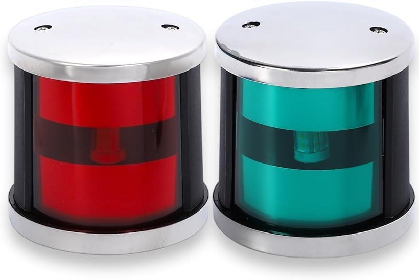航海灯 LED 12V 24V 兼用 左右セット 左舷灯 右舷灯 船 小型船 釣り船 ボート ヨット 漁船 ナビゲーション 船首灯 船尾灯 走行灯 赤 緑