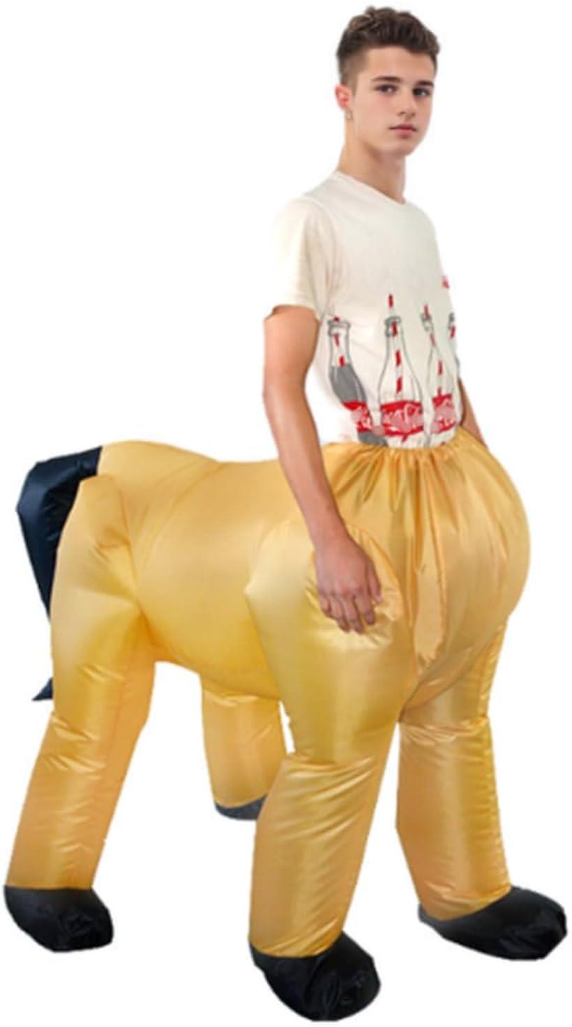 Uccellino 着ぐるみ ケンタウロス インフレータブルスーツ 膨らむ 馬 コスプレ 仮装 ハロウィン 大人用 顔出し(3.0)