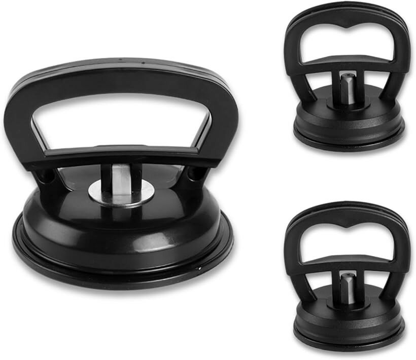 【楽天ランキング1位入賞】バキュームリフター ワンタッチ吸盤式 強力吸盤 ガラス装着用 荷物運搬 車体のヘコミ修理 サクションカップ 車凹み直し吸盤 大1個+小...