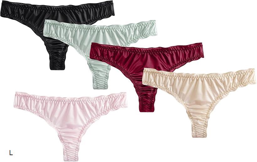 5枚セット アイスシルク パンティ レディース L