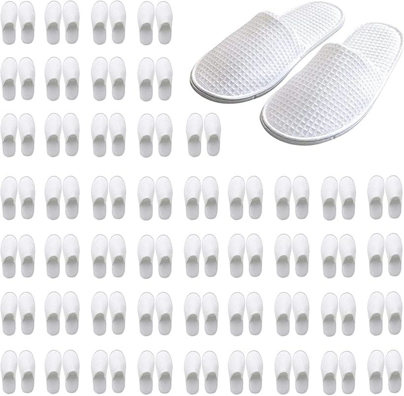使い捨て繊維スリッパ 50足セット 大容量 大量 室内用 ルームシューズ 衛生 防菌防臭 滑り止め 個別梱包 ホーム用品