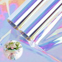 フラワー ラッピング 花束 包装紙 ギフト レインボー 50cm幅x9M 2本セット