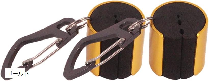 ロッド ホルダー クリップ キャリー キーパー 釣り具 固定 腰 カラビナ 軽量 落下防止 レッド ブルー ブラック ゴールド