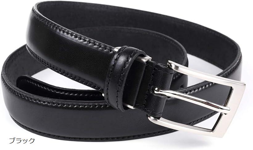 STCRAFT 栃木レザー ベルト メンズ 革 ビジネス 光沢があり高級感を感じられる革質 カジュアル サイズ調整可能 日本製 ブラウン キャメル レッド ブラック