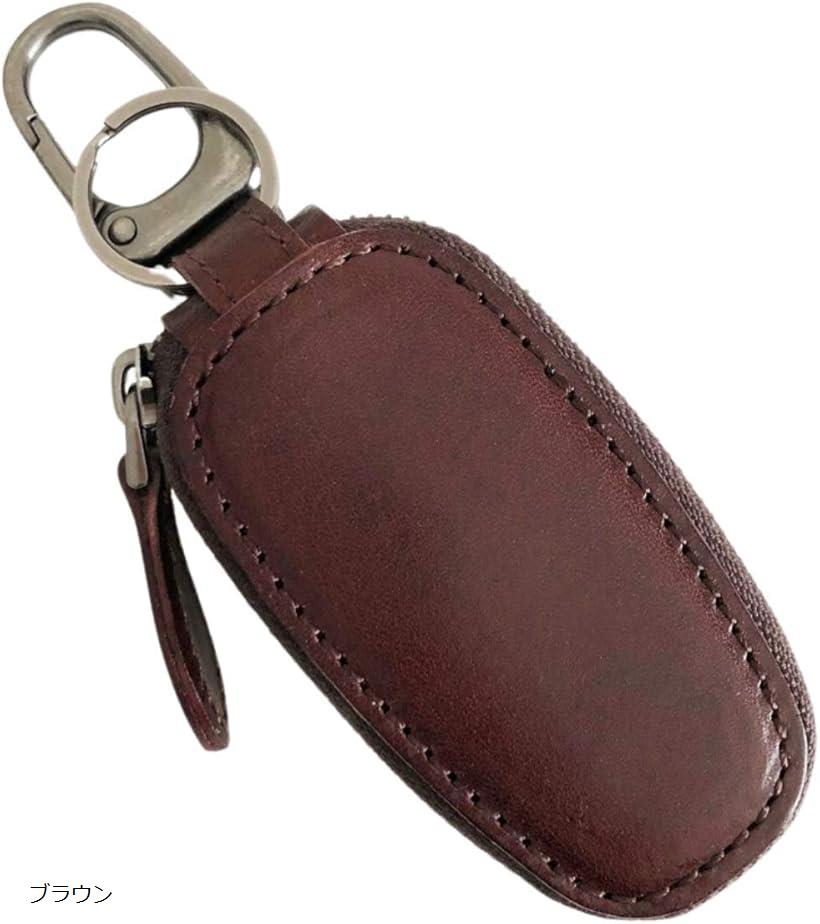 STCRAFT スマートキーケース メンズ レディース 本革 共に育つイタリアンレザー キーホルダー キャメル ブラック ブラウン