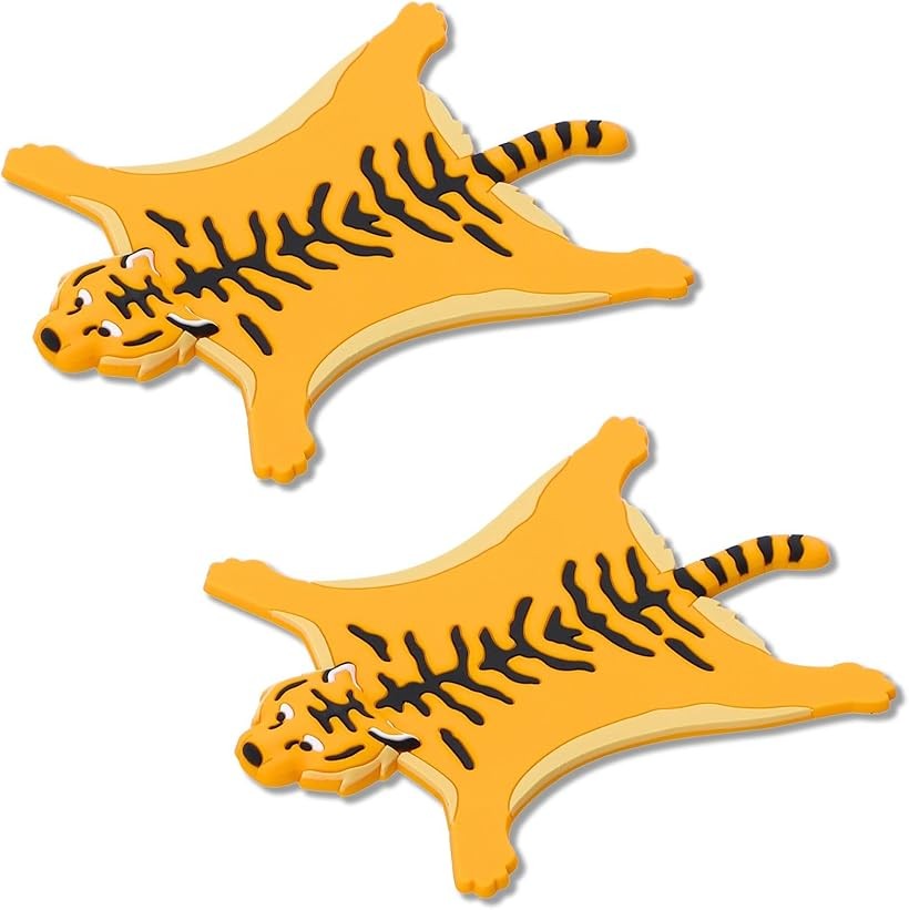 Other - コースター 2個 シリコン 動物 アニマル シリコンコースター (トラ(イエロー), 約15cmx約12cmx0.5cm)