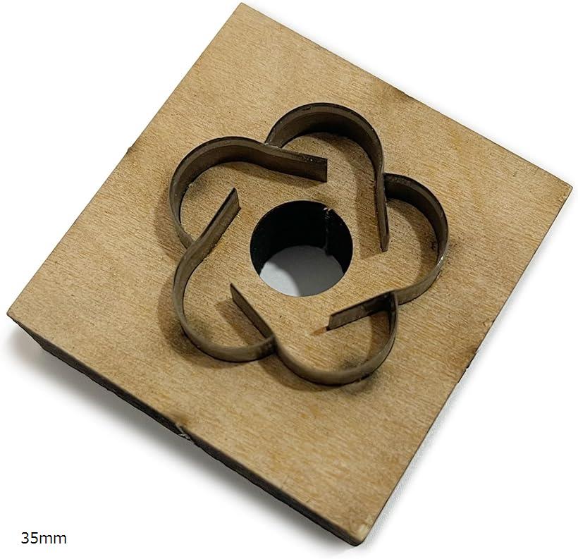 レザークラフト 型抜き 抜き型 DIY 工具 パンチカッター 革用 花玉 打ち具 YM-302-LC 35mm