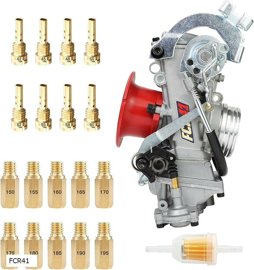 亜鉛製FCR41 キャブレター オートバイ 41mm ケーヒン 修理 交換 社外品 汎用 適応車種：300cc-650cc バイク用品 FCR28 FCR35 FCR41