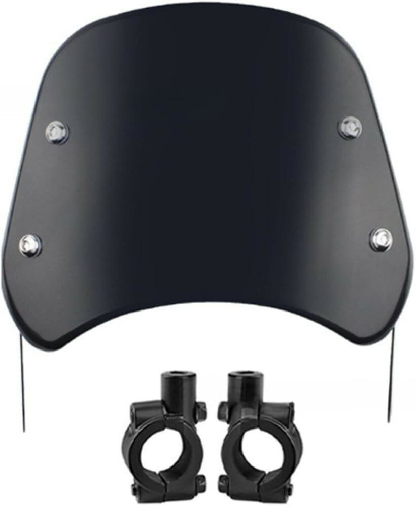 バイク風防 ウインドシールド 汎用スクリーン ハンドルバー固定式 カウル対応