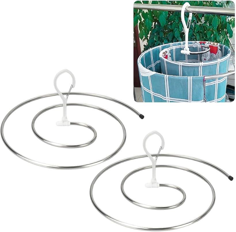 【全品P5倍★お買い物マラソン】スパイラル型ハンガー 大判タオル干し シーツ 乾きやすい 省スペース 折り畳み